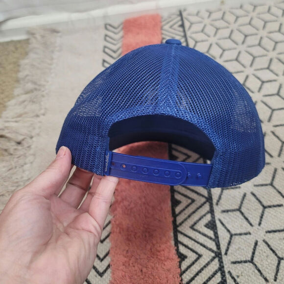 Travis Mathew Big Bend Royal Blue Mesh Pineapple Print Adjustable Hat - Picture 4 of 10